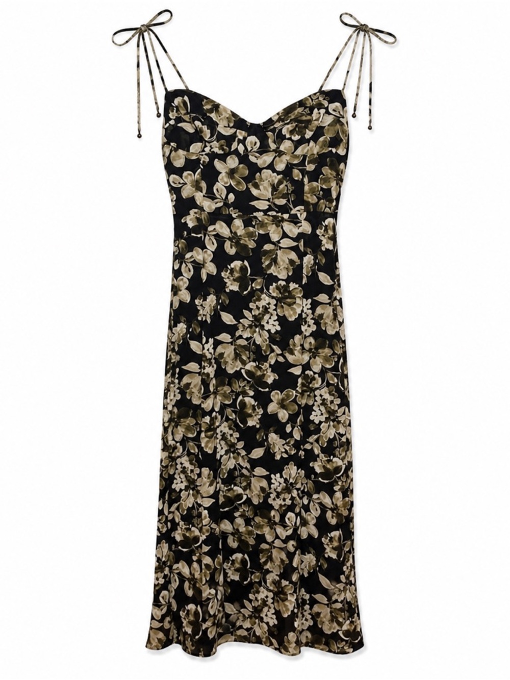Dress‎ Forum NEW Medium Midi Shift Dress with Large Front Slit Spaghetti Strap